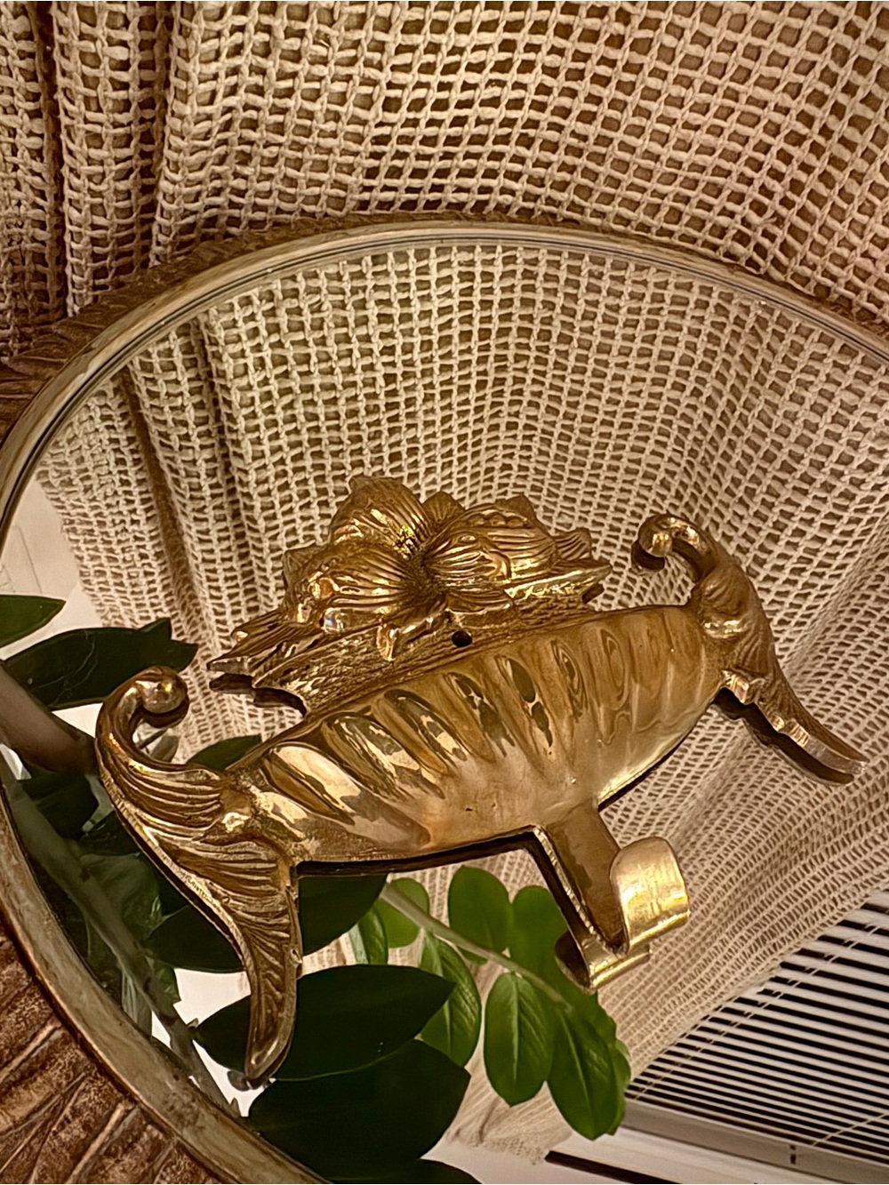 Vintage Gold Decorative Brass Wall Hook